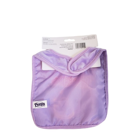 Peeps Purple Easter Baby Bib New w Tag - Picture 2 of 3